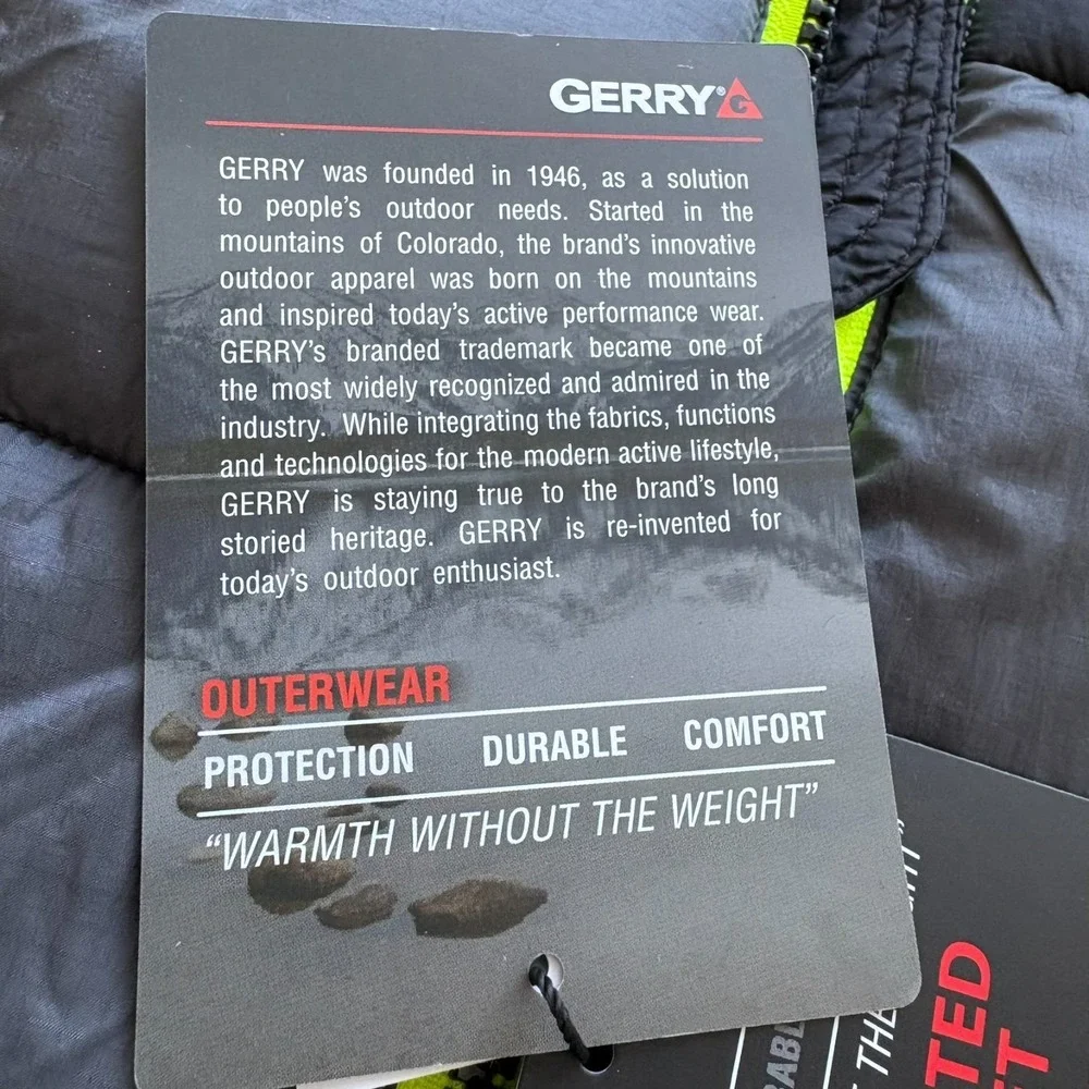 Gerry Kids Iron Gray Winter‎ Warm Full Zip Torque Puffer Insulated Jacket Size L